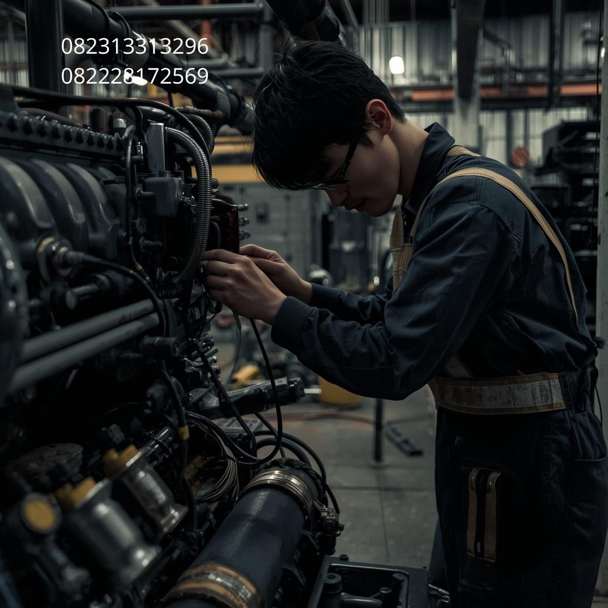 teknisi mesin pabrik profesional